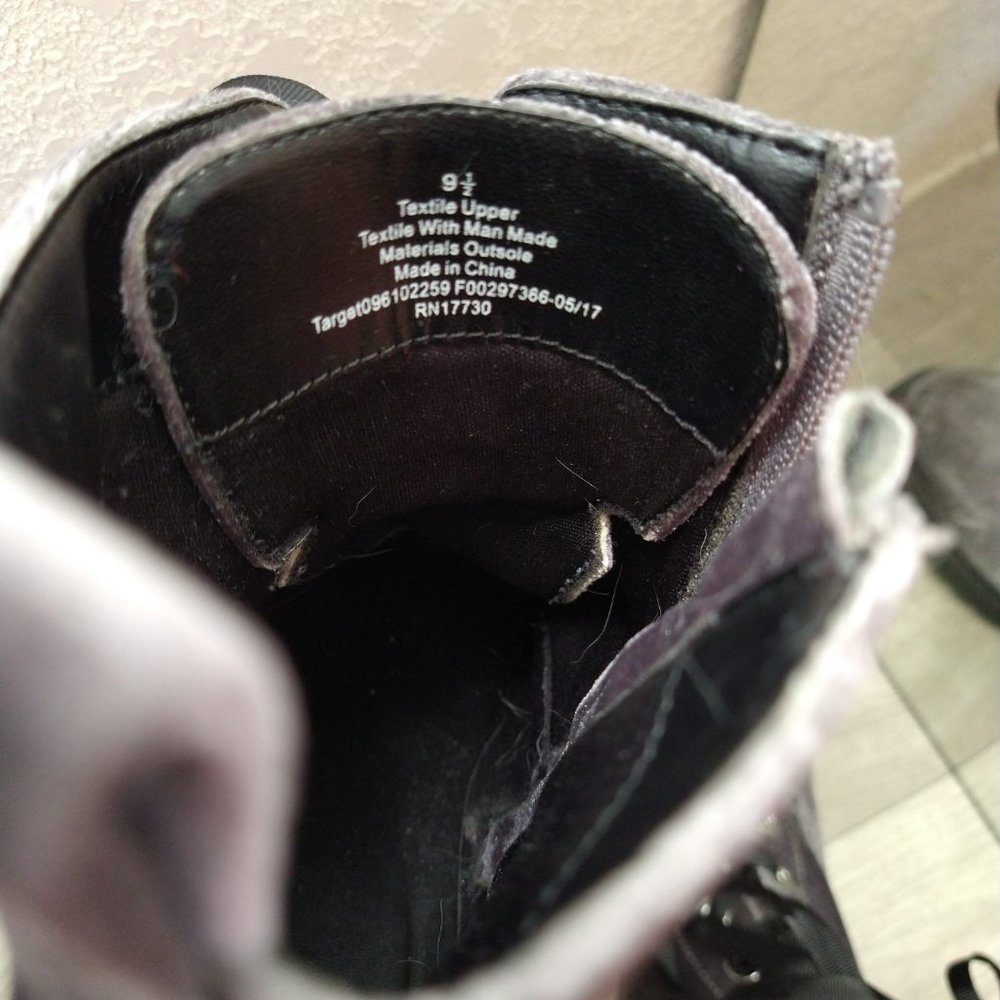 Velvet Rihanna Combat Boots - Picture 3 of 3